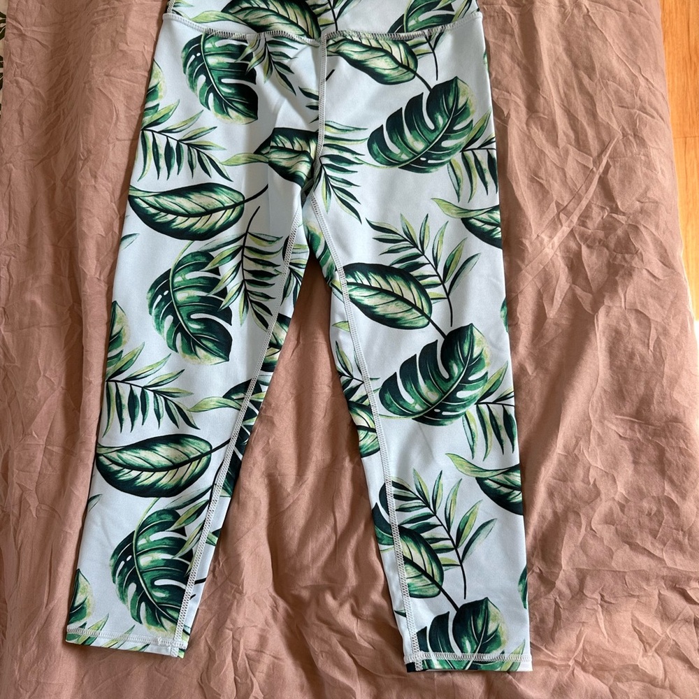 Banana leaf workout pants